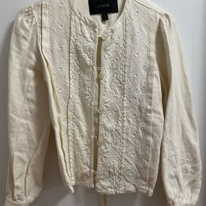 White embroidered top